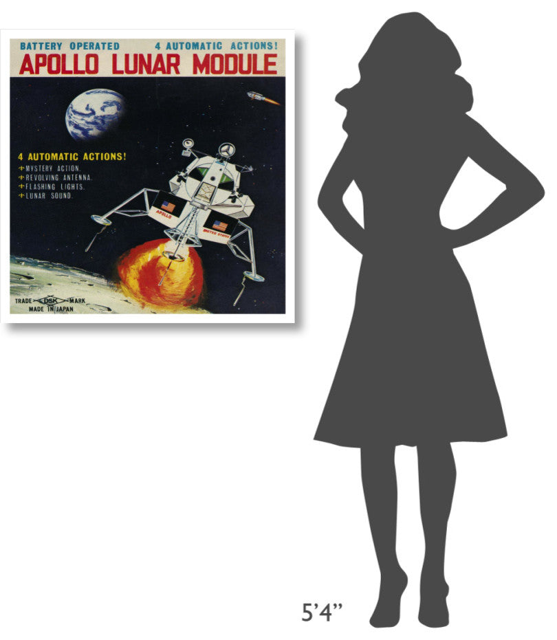 "Apollo Lunar Module" Digital Paper Print by Retrorocket, 32"x32"