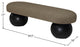Meridian Furniture Bowie Boucle Fabric Upholstered Bench, Olive, Black Finish