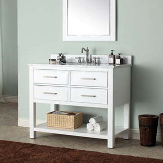 Avanity Brooks 42" Vanity Only, White Finish