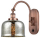 Bell Sconce, Antique Copper, Silver Plated Mercury, Silver Plated Mercury