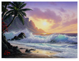 "Sunset Beach 1" by Anthony Casay, Canvas Art, 24"x18"