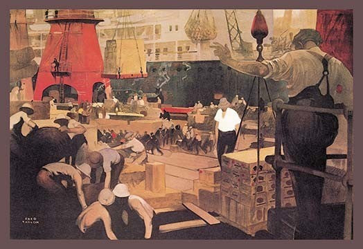 Empire Builders: Loading and Unloading Cargo - Framed Paper Poster 20" x 30"