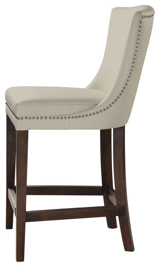 Dariela White Counter Stool