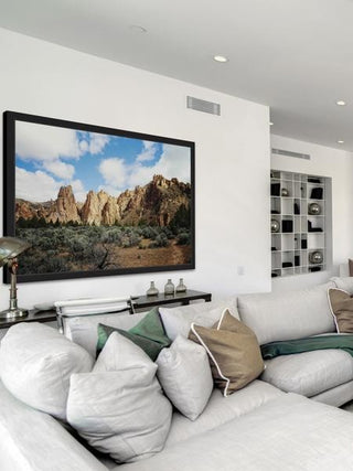 "Mountains Magesty" Framed Painting Print, 36"x24"