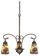 23 Wide Pinecone 3 LT Chandelier