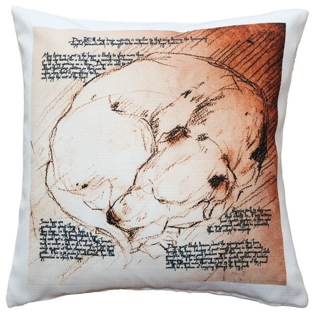 Dreaming Dog Throw Pillow, 17x17