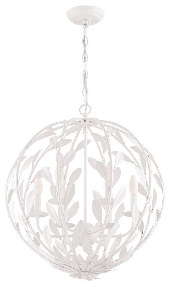 Crystorama Lighting Group 506 Broche 6 Light 21"W Taper Candle - English Bronze