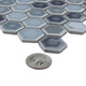 Hudson 1" Hex Stillwater Porcelain Floor and Wall Tile