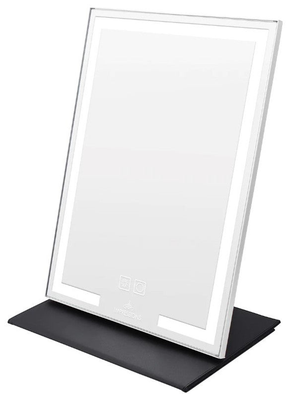 Lumiere Touch Pad Pro LED Makeup Mirror, White, Led Striplight