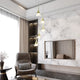Amalfi 5-Light ETL Certified Integrated LED Chandelier Lighting Fixture, Gold