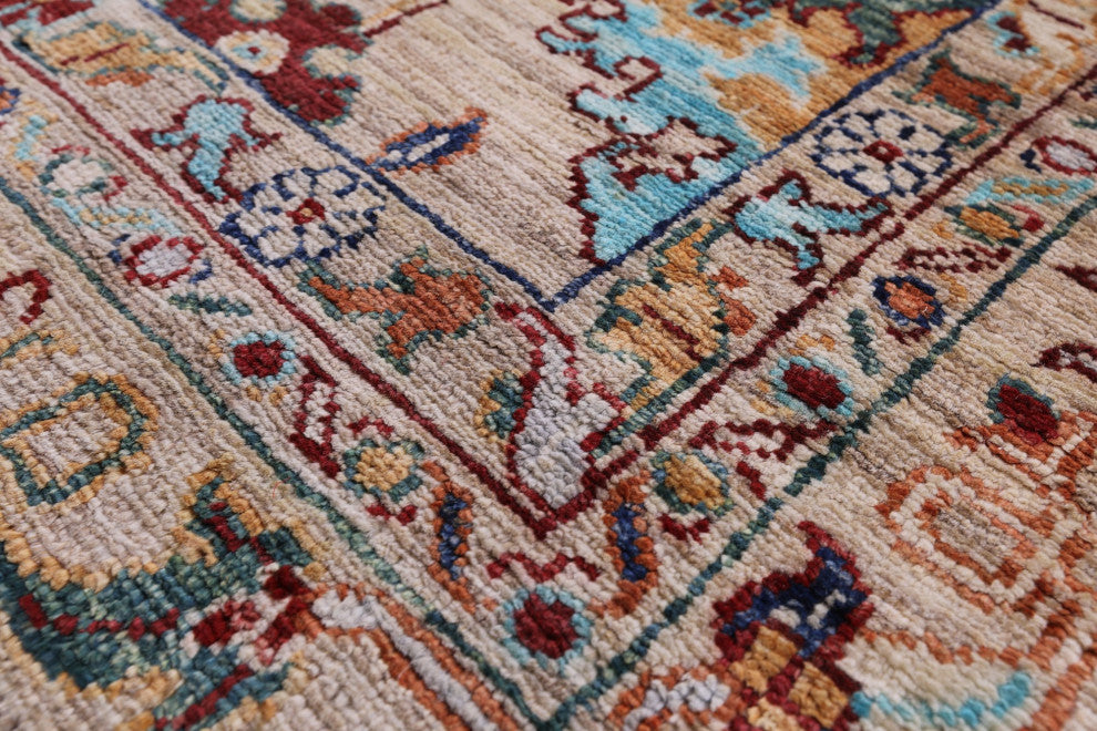 6' 9" X 9' 10" Hand Knotted Persian Tabriz Wool Rug Q10038