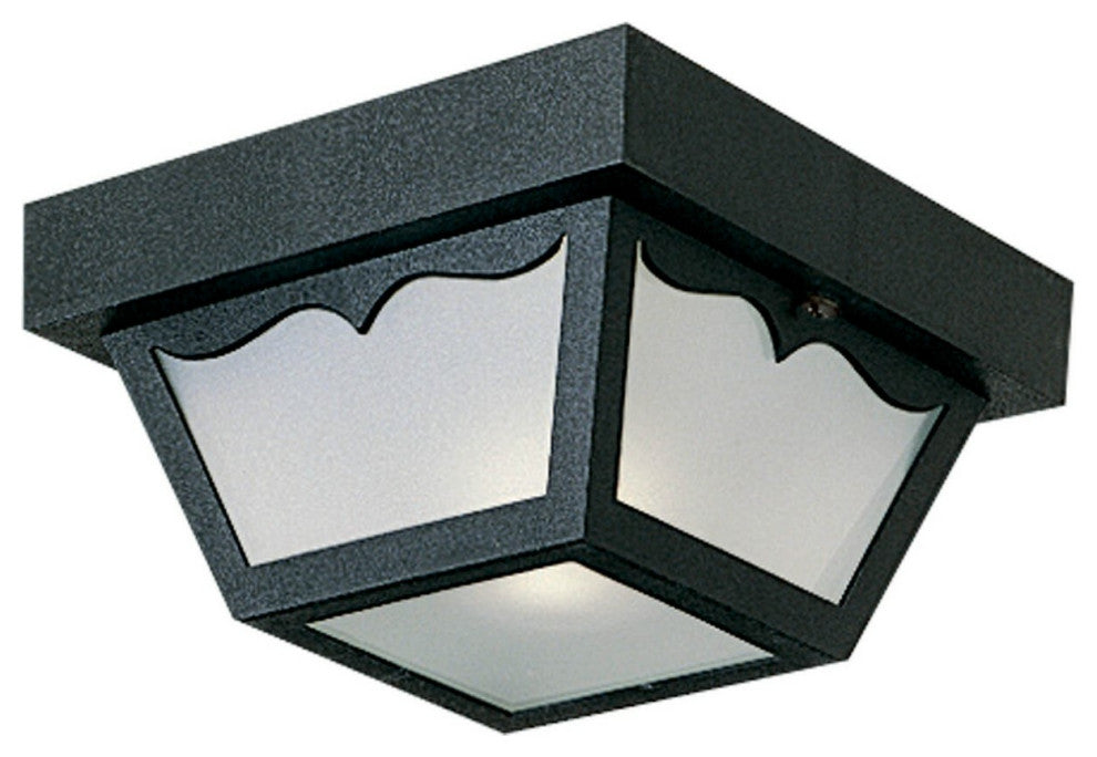 1-Light Close-To-Ceiling, Black