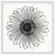 "Elegant Sunflower" Framed Painting Print, 32x32