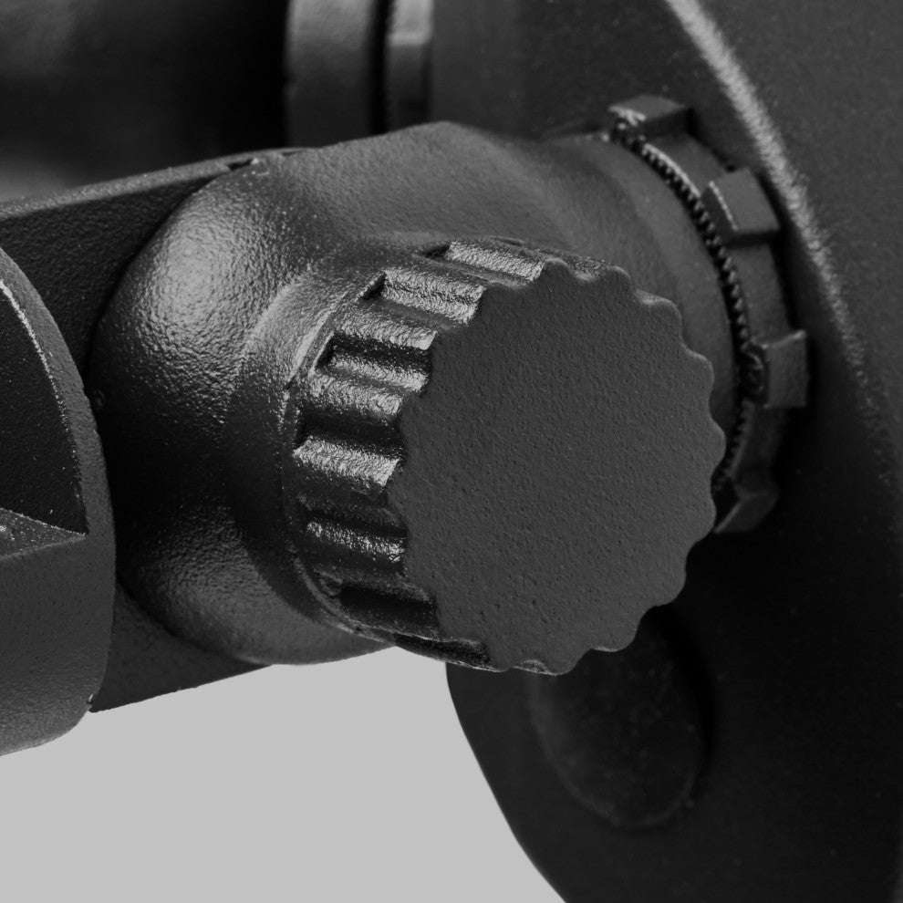 LED Security Light - Dual Head - Motion Sensor Included - Black Finish - 4000K