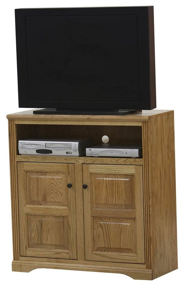 Eagle Furniture Oak Ridge, Raised Panel Door 39" Wide TV Console, Unfinished