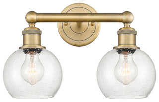 Athens 2-Light 15" Bath Vanity Light, Brushed Brass, Seedy