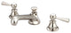 Lever Handles-American Widespread Lavatory Faucet, Polished Nickel Pvd Finish, L