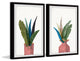 Indoor Banana Leaf Diptych, Set of 2, 8x12 Panels