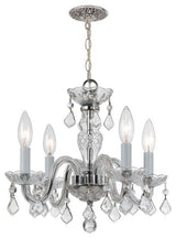 Crystorama Lighting Group 1064-CL-MWP Traditional Crystal 4 Light - Polished