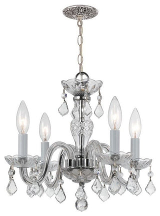Crystorama Lighting Group 1064-CL-MWP Traditional Crystal 4 Light - Polished