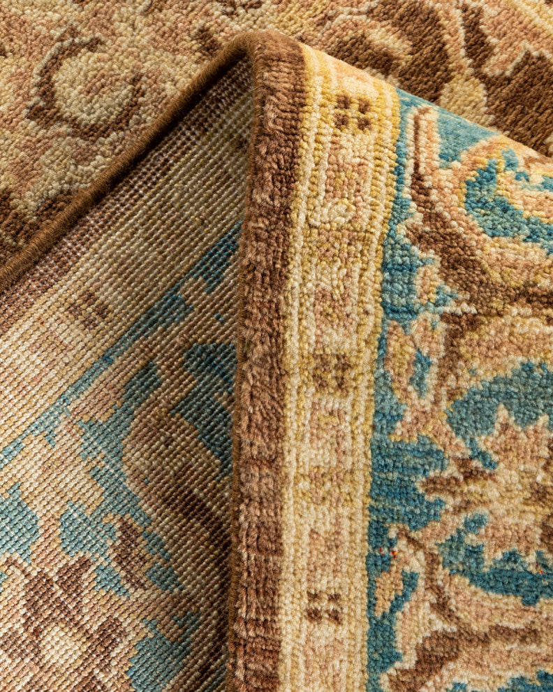 Ottoman, One-of-a-Kind Hand-Knotted Area Rug Brown, 3' 1" x 5' 4"