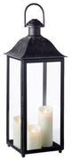 Classic Tall Carriage Antique Style Candle Lantern Black Metal Outdoor Patio