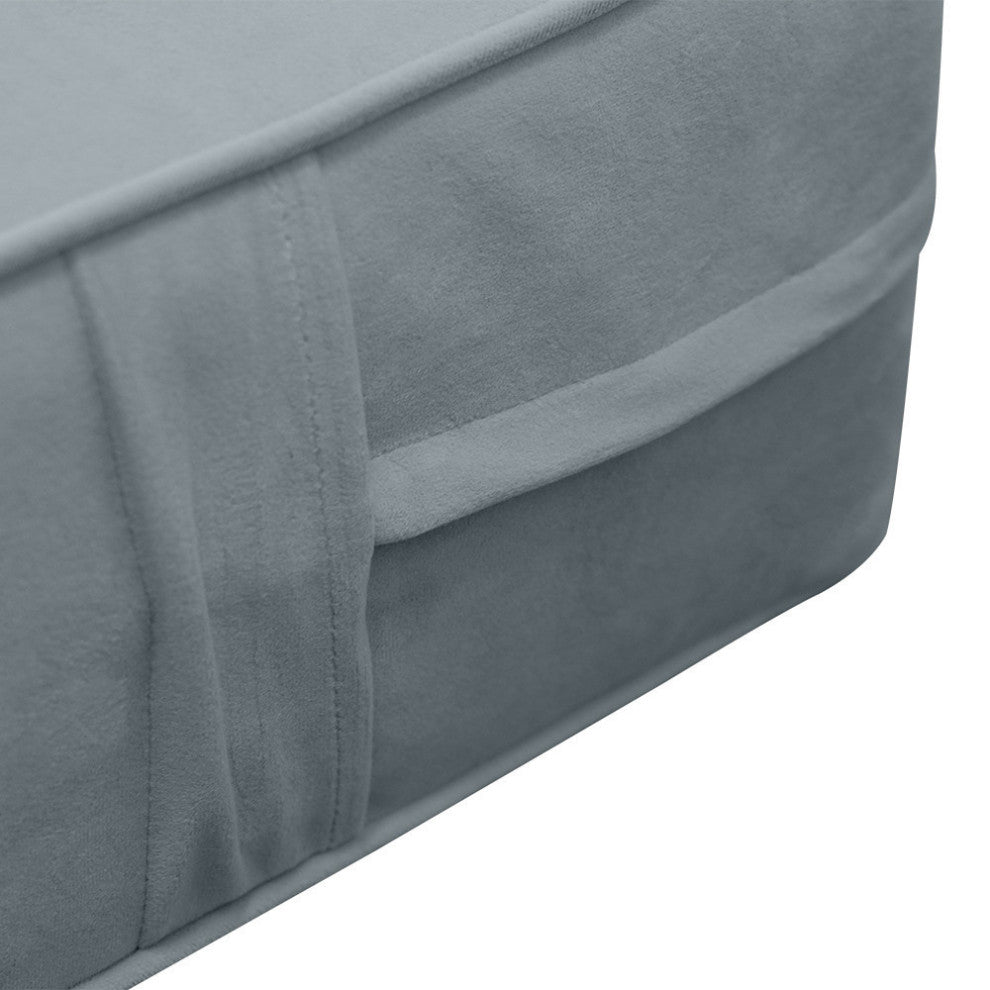 Same Pipe 6" Twin-XL 80x39x6 Velvet Indoor Daybed Mattress |COVER ONLY|-AD347