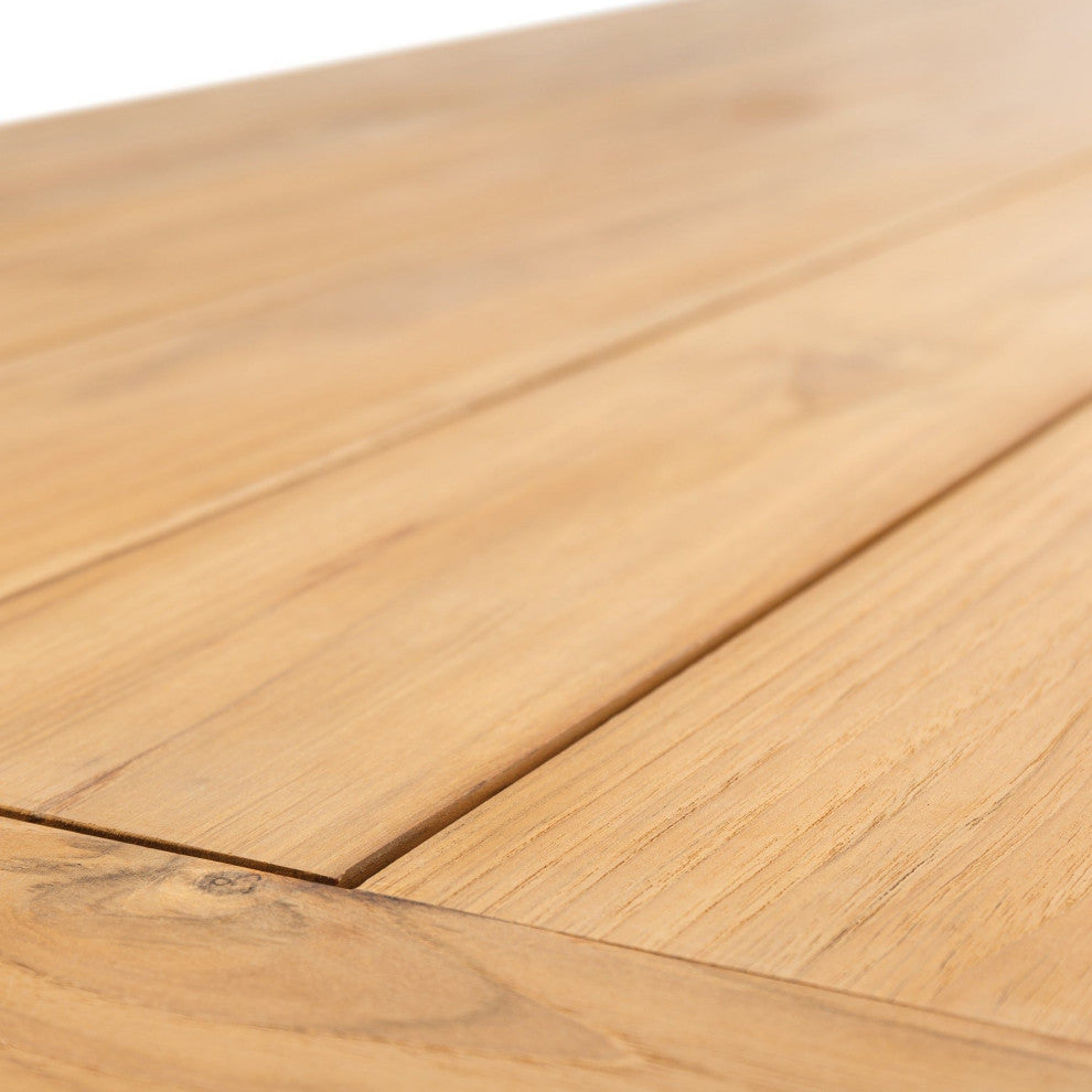 Truss 39" x 84" Rectangular Dining Table, Natural Teak