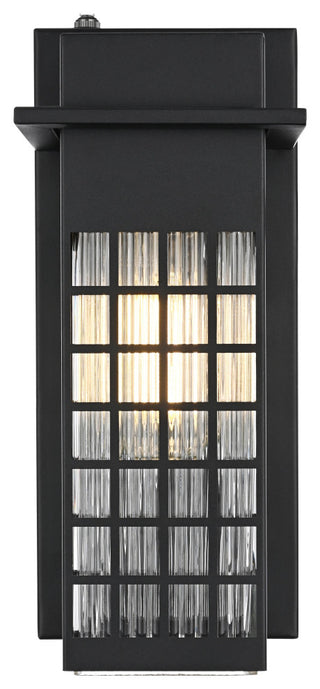 Home Living 5" Outdoor Wall Sconce, Black