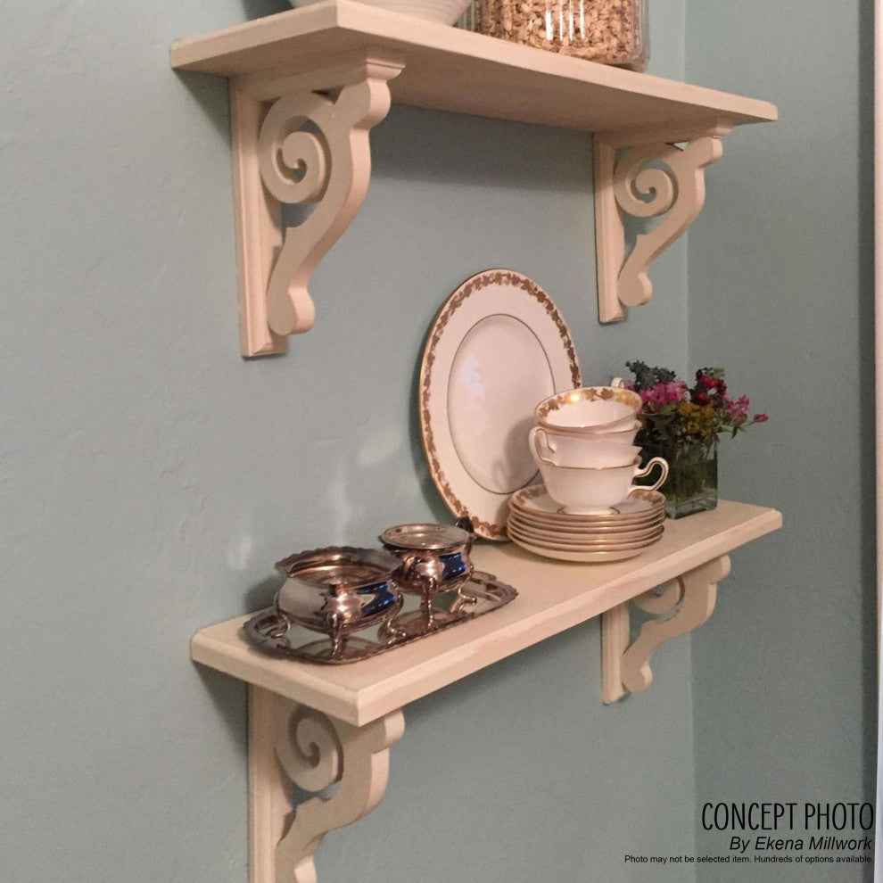 2 1/2"W x 10 3/4"D x 10 1/4"H Reece Shelf Bracket, Cherry