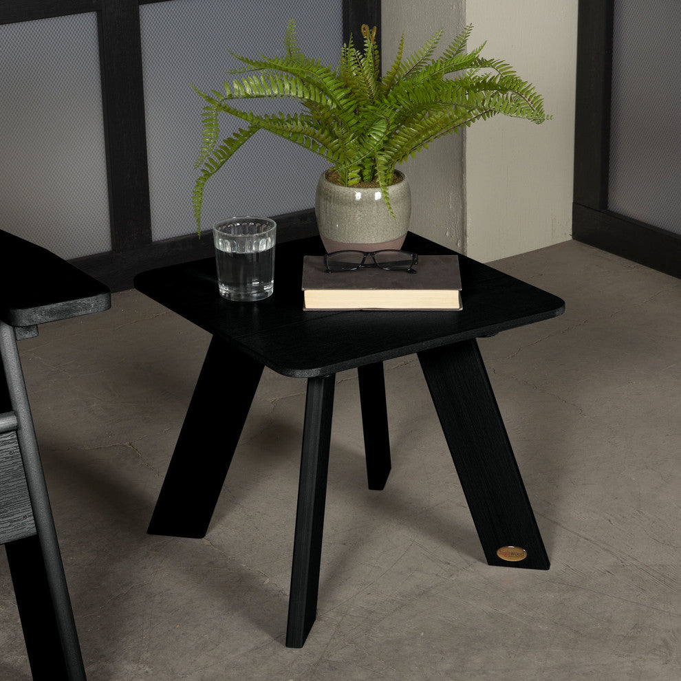 Italica Modern Side Table, Black