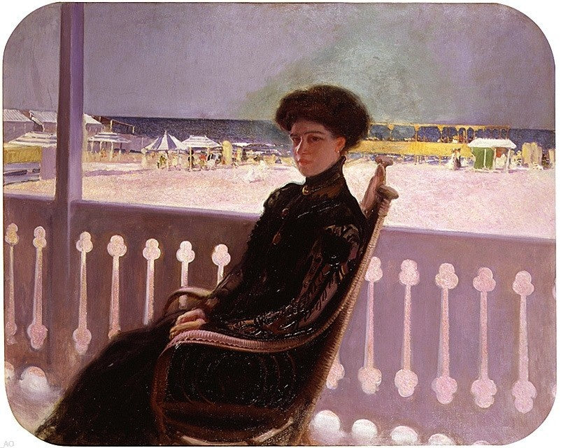 Cecilio Pla y Gallardo Retrato de su Mujer, Gallery Wrapped Canvas, 20"x25"
