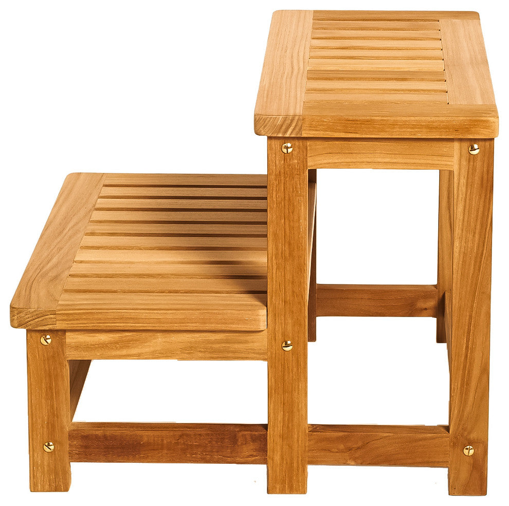 Teak Hot tub step 24" (60 cm)