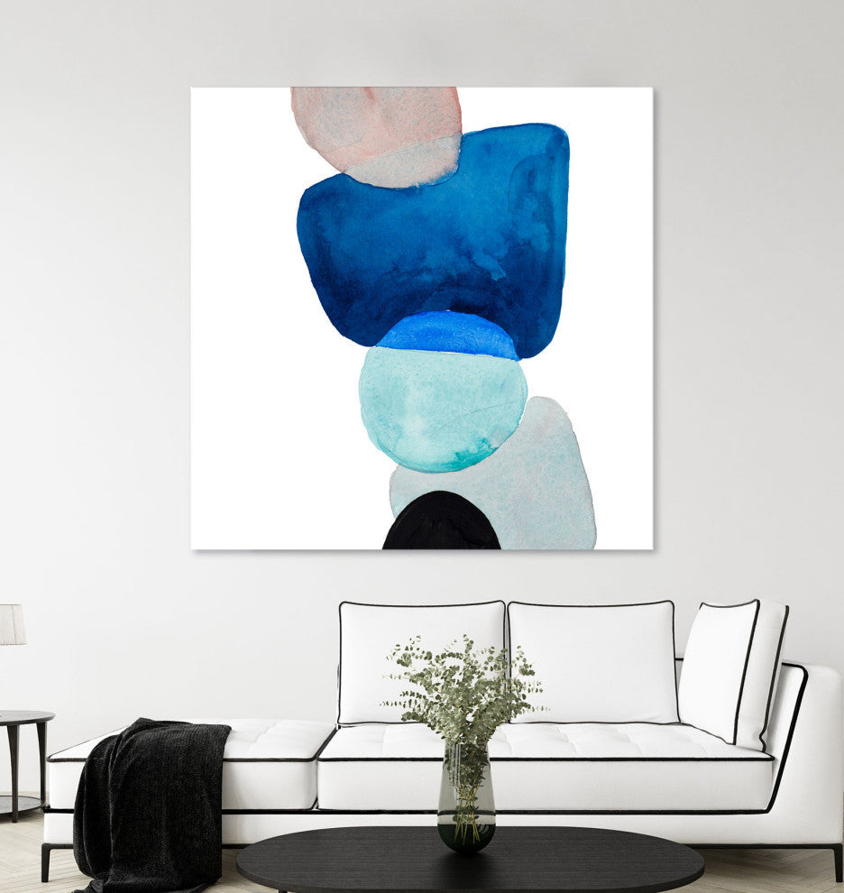 Head Over Heels Abstract I - 54 x 54 by Lanie Loreth