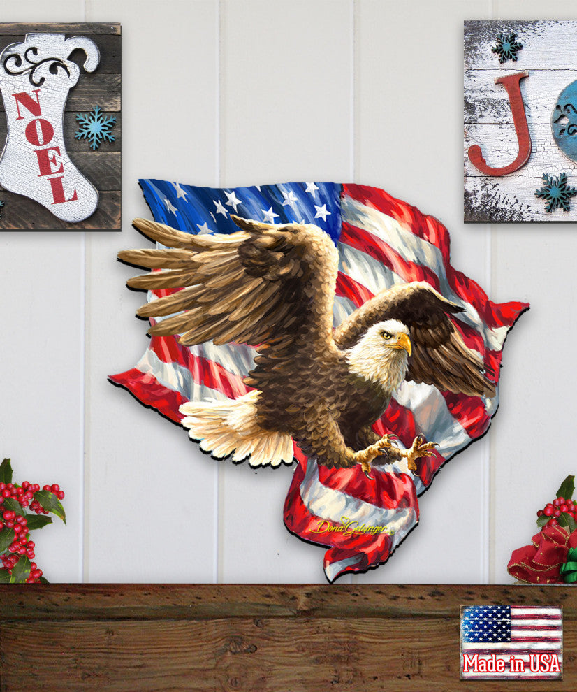 American Liberty Eagle Wall and Door Hanger by Dona Gelsinger