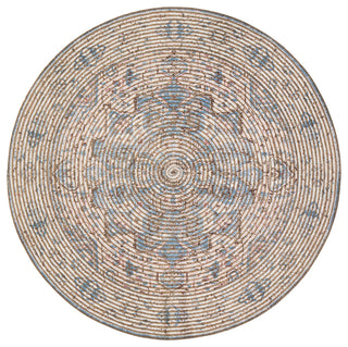 Round Damavand Distressed Area Rug, 6' Round
