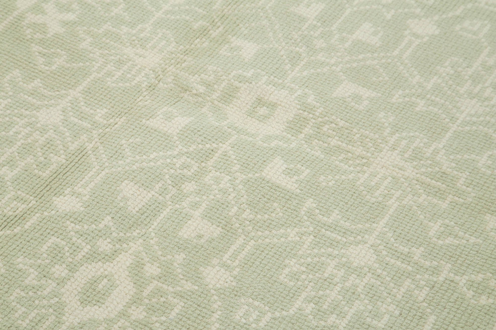 Rug N Carpet - Hand-Knotted Oriental 5' 0" x 8' 0" Unique Beige Oushak Rug