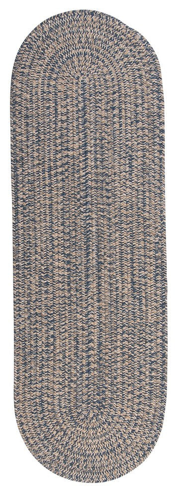 Colonial Mills Tremont TE59 Denim Traditional Area Rug, Oval 2'x3'
