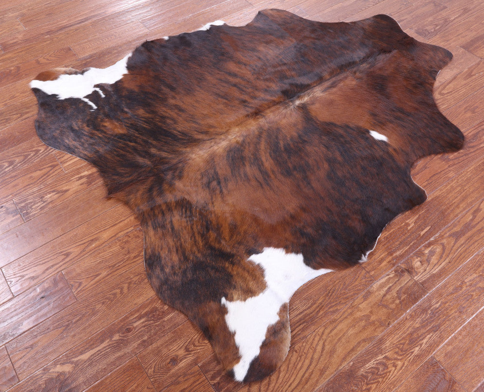 Brindle Natural Cowhide Rug 5' 10" X 5' 7" C2390