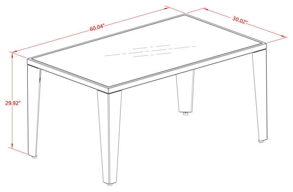 Gudhjem Patio Table With Glass Top, Natural Linen Wicker