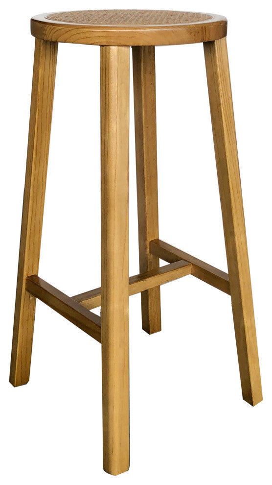 Mid - Century Modern Mcguire Barstool Natural - Natural