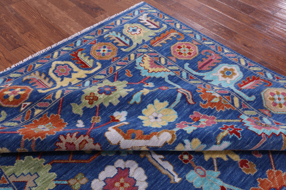 Handmade Turkish Oushak Wool Rug 8' 1" X 10' 0" - Q15846