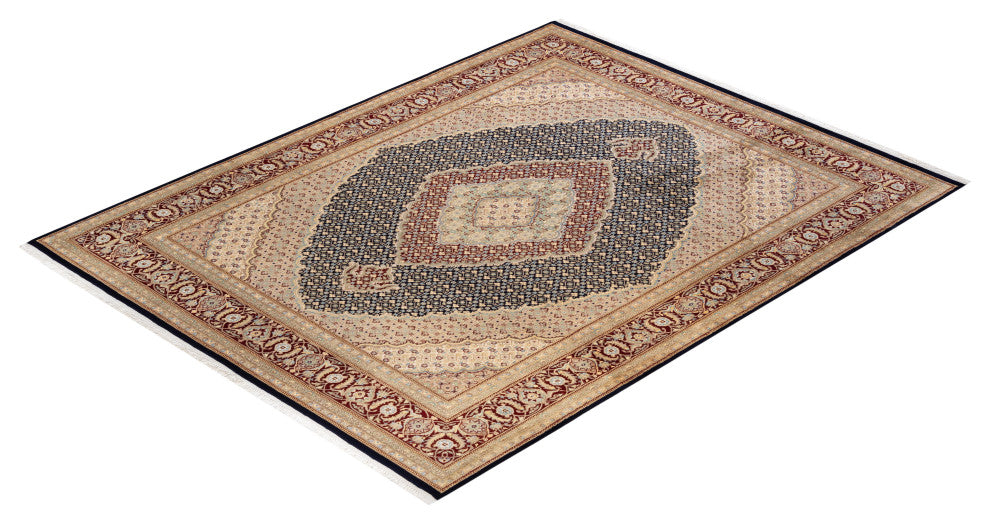 Panipat, One-of-a-Kind Hand-Knotted Area Rug Blue, 8'1"x10'5"