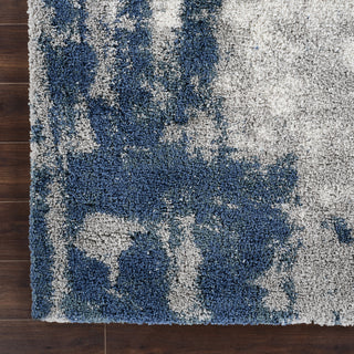Noori Rug Shag Clark Blue/Grey Runner