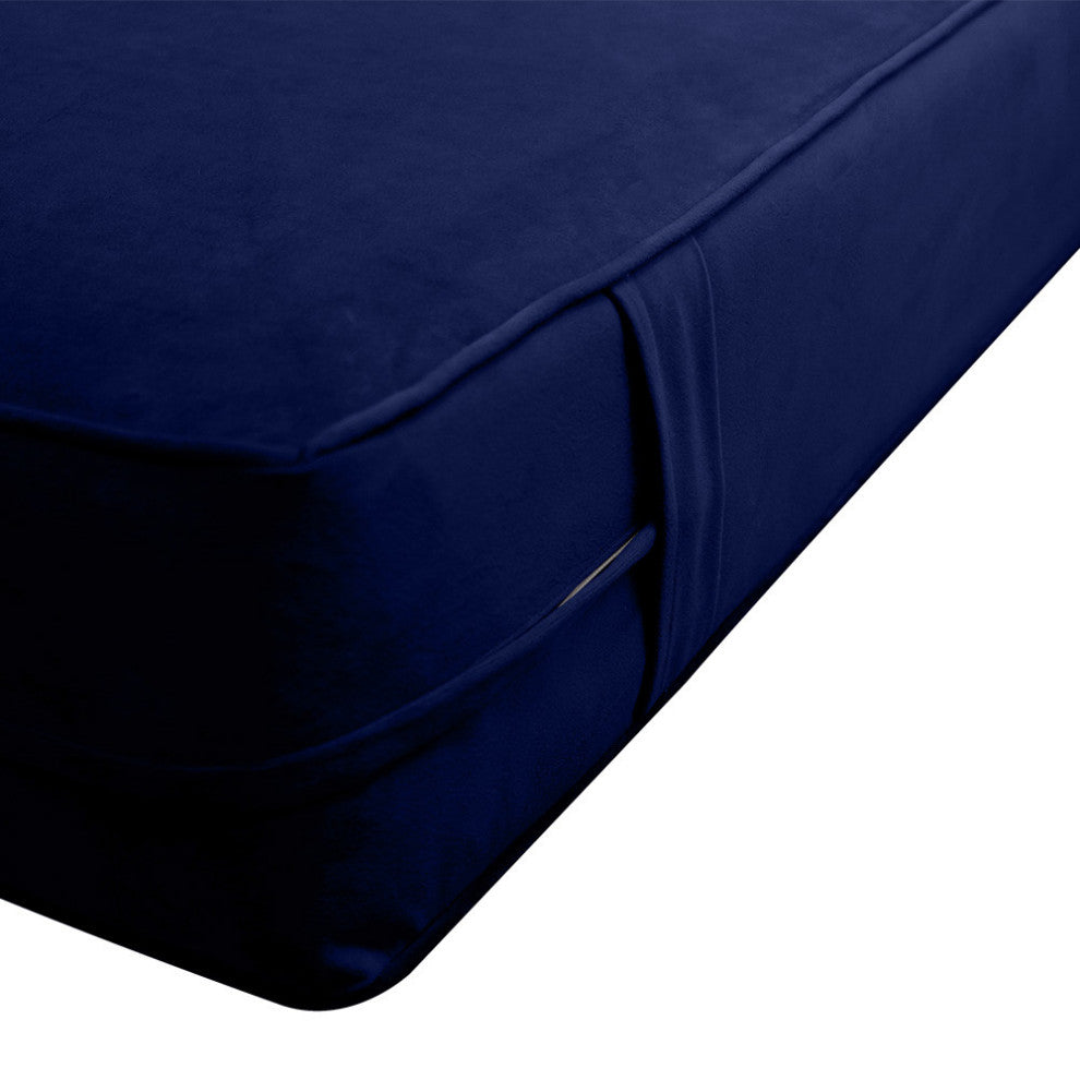 Same Pipe 8" Twin 75x39x8 Velvet Indoor Daybed Mattress |COVER ONLY|-AD373