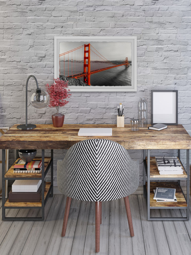 "Find Me in Golden Gate" Framed Painting Print, 12x8