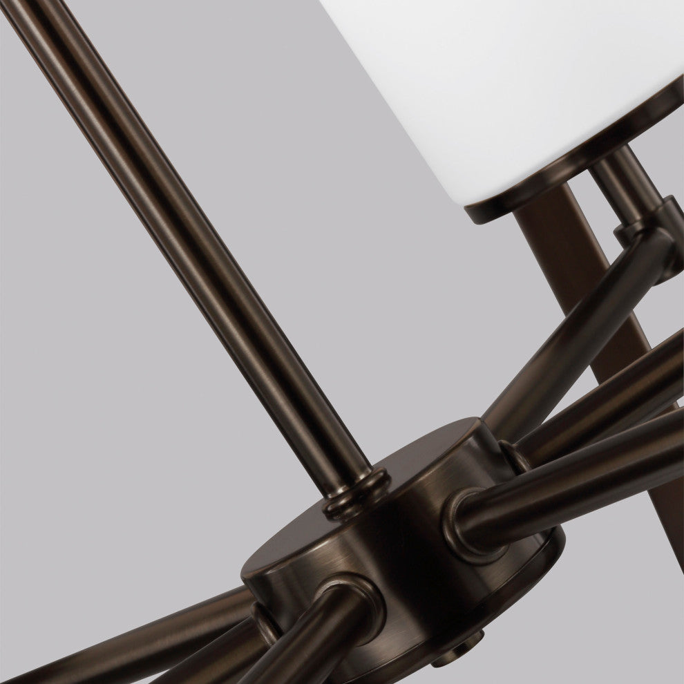 Generation Lighting 3124609 Alturas 9 Light 33"W Outdoor Pillar - Satin Brass