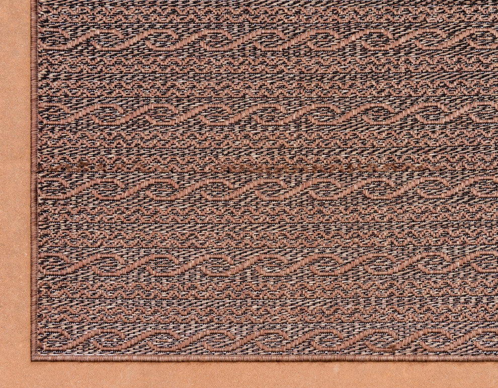 Rug Unique Loom Outdoor Modern Brown Rectangular 2' 2 x 3' 0