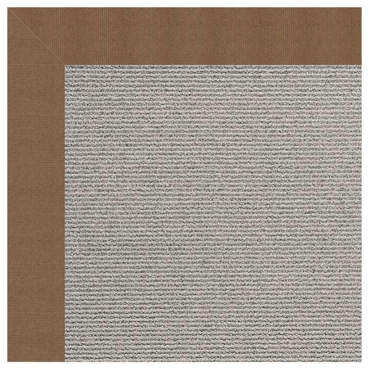Zoe Platinum Sisal Tufted Area Rug, Cafe, 8'x10'