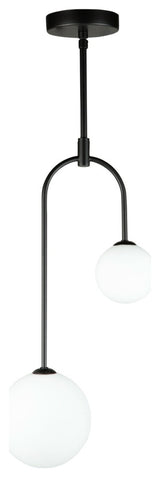 Comet 2 Light Pendant, Semi Matte Black